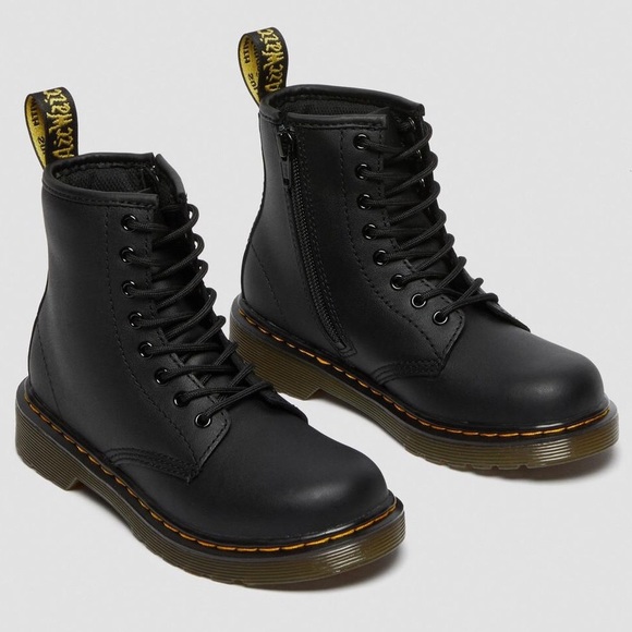 Dr. Martens Zavala Big Kid Combat Boot Size 2 - Picture 2 of 13